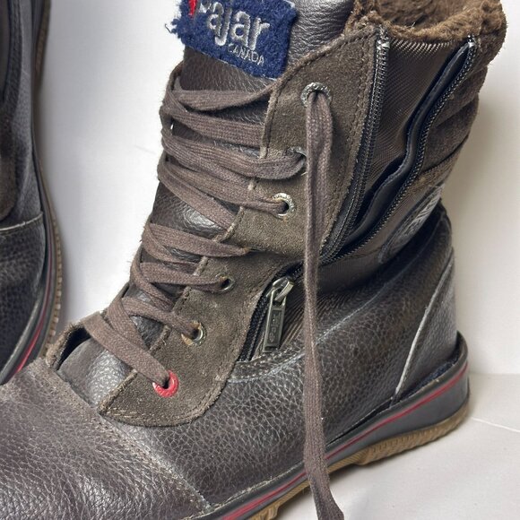 Pajar Canada Trooper Waterproof Winter Boots Brown Leather Shoes Men Sz 12 - Picture 3 of 11